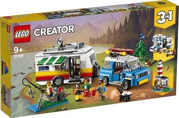 Aanbiedingen 31108 LEGO Creator Familievakantie met caravan - Lego - Geldig van 27/06/2020 tot 26/07/2020 bij ToyChamp