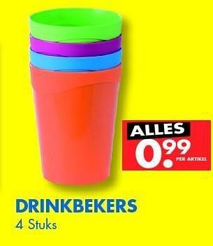Aanbiedingen Drinkbekers - Huismerk - Zeeman  - Geldig van 24/03/2012 tot 07/04/2012 bij Zeeman