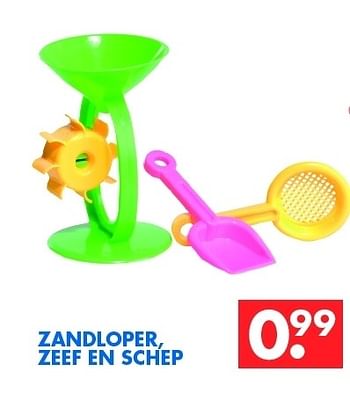 Aanbiedingen Zandloper, zeef en schep - Huismerk - Zeeman  - Geldig van 07/04/2012 tot 21/04/2012 bij Zeeman