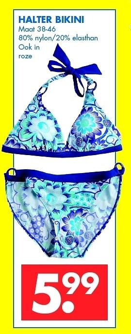 Aanbiedingen Halter bikini - Huismerk - Zeeman  - Geldig van 07/04/2012 tot 21/04/2012 bij Zeeman