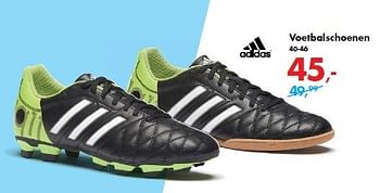 Aanbiedingen Voetbalschoenen - Adidas - Geldig van 30/12/2013 tot 12/01/2014 bij Bristol