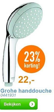 Aanbiedingen Grohe handdouche - Grohe - Geldig van 01/01/2014 tot 31/01/2014 bij Sanitairwinkel