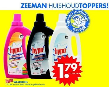 Aanbiedingen Wasmiddel - Hypo - Geldig van 11/01/2014 tot 25/01/2014 bij Zeeman