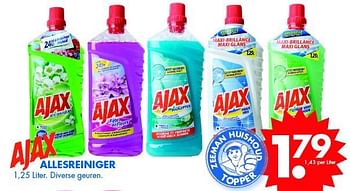Aanbiedingen Allesreiniger - Ajax - Geldig van 11/01/2014 tot 25/01/2014 bij Zeeman