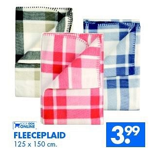 Aanbiedingen Fleeceplaid - Huismerk - Zeeman  - Geldig van 11/01/2014 tot 25/01/2014 bij Zeeman