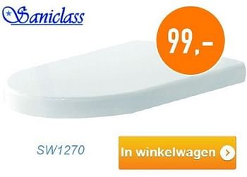 Aanbiedingen Wc-bril sw1270 - Saniclass - Geldig van 01/02/2014 tot 28/02/2014 bij Sanitairwinkel