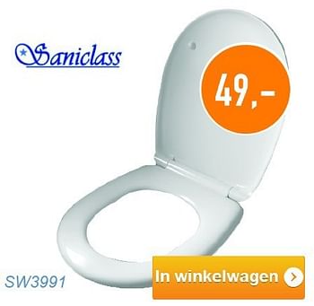 Aanbiedingen Wc-bril sw3991 - Saniclass - Geldig van 01/02/2014 tot 28/02/2014 bij Sanitairwinkel