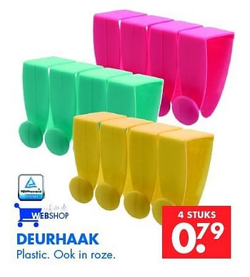 Aanbiedingen Deurhaak - Huismerk - Zeeman  - Geldig van 22/02/2014 tot 08/03/2014 bij Zeeman