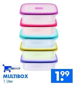 Aanbiedingen Multibox - Huismerk - Zeeman  - Geldig van 22/02/2014 tot 08/03/2014 bij Zeeman
