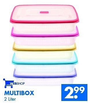 Aanbiedingen Multibox - Huismerk - Zeeman  - Geldig van 22/02/2014 tot 08/03/2014 bij Zeeman