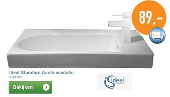 Aanbiedingen Ideal standard asolo wastafel - Ideal Standard - Geldig van 01/03/2014 tot 31/03/2014 bij Sanitairwinkel