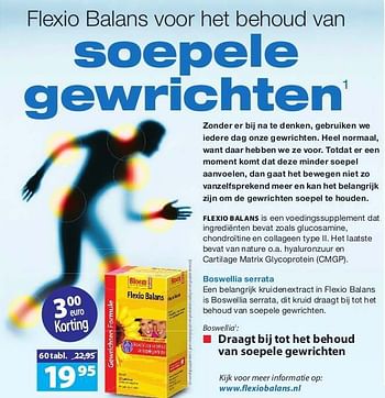 Aanbiedingen Flexio balans - Bloem - Geldig van 23/06/2014 tot 24/10/2014 bij De Rode Pilaren