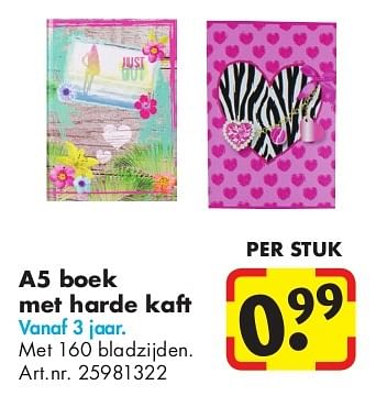 Aanbiedingen A5 boek met harde kaft - Huismerk - Bart Smit - Geldig van 24/06/2014 tot 15/09/2014 bij Bart Smit