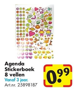 Aanbiedingen Agenda stickerboek 8 vellen - Huismerk - Bart Smit - Geldig van 24/06/2014 tot 15/09/2014 bij Bart Smit
