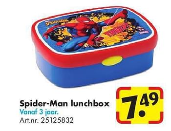 Aanbiedingen Spider-man lunchbox - Rostl Mep - Geldig van 24/06/2014 tot 15/09/2014 bij Bart Smit