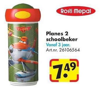 Aanbiedingen Planes 2 schoolbeker - Rosti Mepal - Geldig van 24/06/2014 tot 15/09/2014 bij Bart Smit
