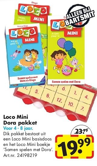 Aanbiedingen Loco mini dora pakket - Loco - Geldig van 24/06/2014 tot 15/09/2014 bij Bart Smit