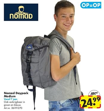 Aanbiedingen Nomad daypack medium - Nomad - Geldig van 24/06/2014 tot 15/09/2014 bij Bart Smit