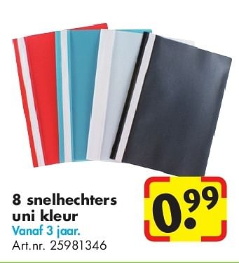 Aanbiedingen 8 snelhechters uni kleur - Huismerk - Bart Smit - Geldig van 24/06/2014 tot 15/09/2014 bij Bart Smit