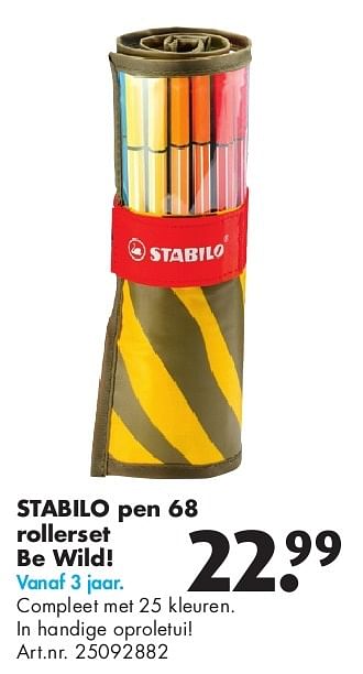 Aanbiedingen Stabilo pen 68 rollerset be wild! - Stabilo - Geldig van 24/06/2014 tot 15/09/2014 bij Bart Smit