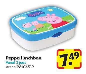 Aanbiedingen Peppa lunchbox - Peppa  Pig - Geldig van 24/06/2014 tot 15/09/2014 bij Bart Smit