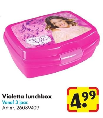 Aanbiedingen Violetta lunchbox - Violetta - Geldig van 24/06/2014 tot 15/09/2014 bij Bart Smit