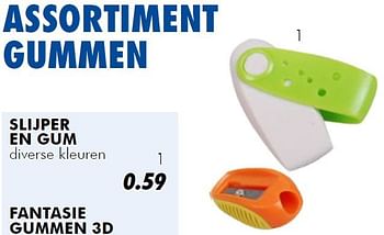 Aanbiedingen Slijper en gum diverse kleuren - Huismerk - Action - Geldig van 25/06/2014 tot 03/08/2014 bij Action