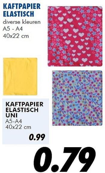 Aanbiedingen Kaftpapier elastisch diverse kleuren - Huismerk - Action - Geldig van 25/06/2014 tot 03/08/2014 bij Action