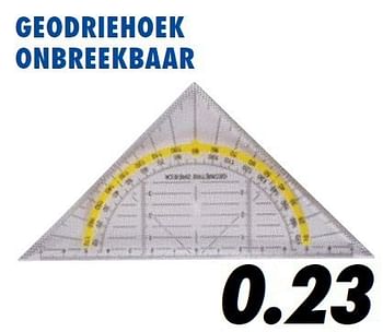 Aanbiedingen Geodriehoek onbreekbaar - Huismerk - Action - Geldig van 25/06/2014 tot 03/08/2014 bij Action