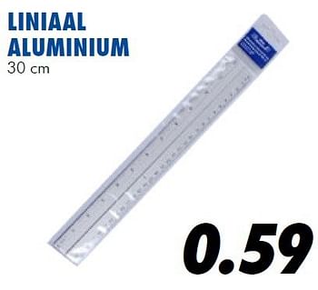 Aanbiedingen Liniaal aluminium - Huismerk - Action - Geldig van 25/06/2014 tot 03/08/2014 bij Action