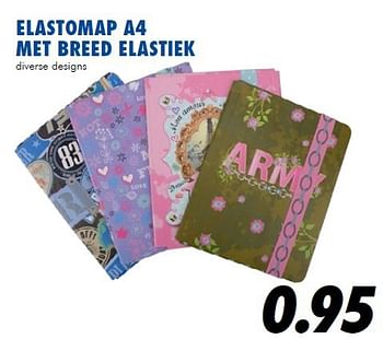 Aanbiedingen Elastomap a4 met breed elastiek - Huismerk - Action - Geldig van 25/06/2014 tot 03/08/2014 bij Action