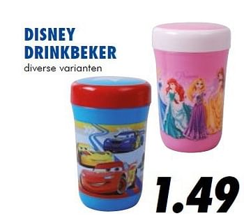 Aanbiedingen Disney drinkbeker - Disney - Geldig van 25/06/2014 tot 03/08/2014 bij Action