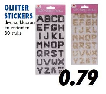 Aanbiedingen Glitter stickers - Disney - Geldig van 25/06/2014 tot 03/08/2014 bij Action
