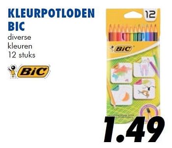Aanbiedingen Kleurpotloden bic - BIC - Geldig van 25/06/2014 tot 03/08/2014 bij Action