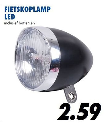 Aanbiedingen Fietskoplamp led inclusief batterijen - Huismerk - Action - Geldig van 25/06/2014 tot 03/08/2014 bij Action