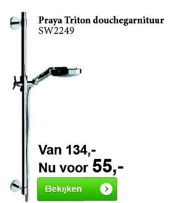 Aanbiedingen Praya triton douchegarnituur - Ideal Standard - Geldig van 01/07/2014 tot 31/07/2014 bij Sanitairwinkel