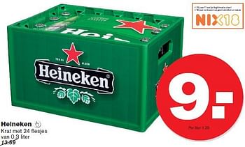 Aanbiedingen Heineken - Heineken - Geldig van 09/07/2014 tot 15/07/2014 bij Hoogvliet