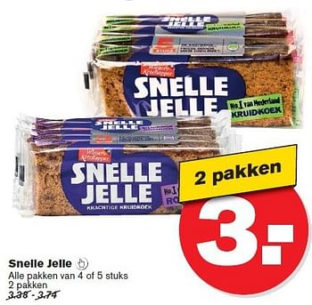 Aanbiedingen Snelle jelle - Snelle Jelle - Geldig van 09/07/2014 tot 15/07/2014 bij Hoogvliet