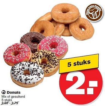 Aanbiedingen Donuts - Huismerk - Hoogvliet - Geldig van 09/07/2014 tot 15/07/2014 bij Hoogvliet