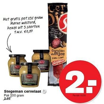 Aanbiedingen Stegeman cervelaat - Stegeman - Geldig van 09/07/2014 tot 15/07/2014 bij Hoogvliet