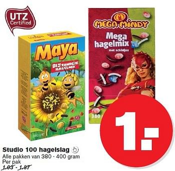 Aanbiedingen Studio 100 hagelslag - Maya - Geldig van 09/07/2014 tot 15/07/2014 bij Hoogvliet