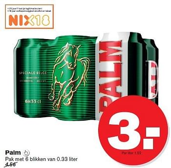 Aanbiedingen Palm - Palm - Geldig van 09/07/2014 tot 15/07/2014 bij Hoogvliet