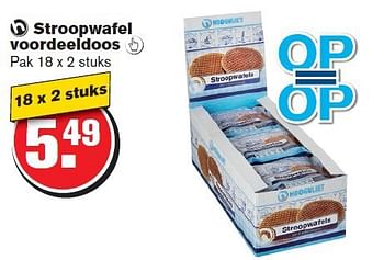 Aanbiedingen Stroopwafel voordeeldoos - Huismerk - Hoogvliet - Geldig van 09/07/2014 tot 15/07/2014 bij Hoogvliet