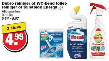 Aanbiedingen Dubro reiniger of wc-eend toiletreiniger - dubro - Geldig van 09/07/2014 tot 15/07/2014 bij Hoogvliet