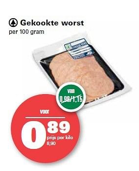 Aanbiedingen Gekookte worst - Spar - Geldig van 10/07/2014 tot 16/07/2014 bij Spar