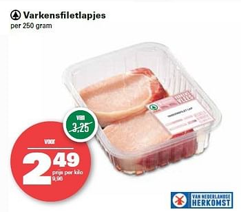 Aanbiedingen Varkensfiletlapjes - Spar - Geldig van 10/07/2014 tot 16/07/2014 bij Spar
