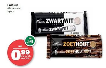 Aanbiedingen Zoethout - Fortuin - Geldig van 10/07/2014 tot 16/07/2014 bij Spar