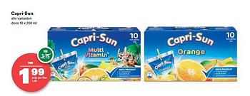 Aanbiedingen Orange - Capri-Sun - Geldig van 10/07/2014 tot 16/07/2014 bij Spar