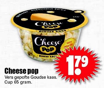 Aanbiedingen Cheese pop vers gepofte goudse kaas - Huismerk - Dirk - Geldig van 10/07/2014 tot 13/07/2014 bij Lekker Doen