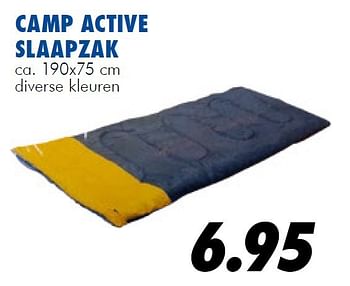 Aanbiedingen Camp active slaapzak - Huismerk - Action - Geldig van 10/07/2014 tot 03/08/2014 bij Action